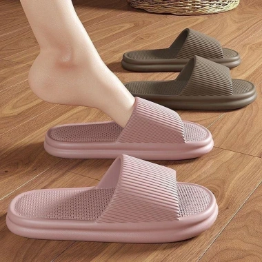 Dép văn phòng nam nữ sọc quai ngang siêu nhẹ êm chân - Giá giảm 30% 24.992₫