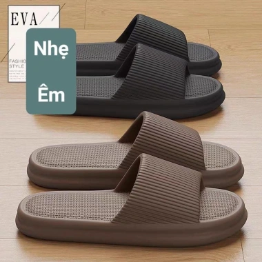 Dép văn phòng nam nữ sọc quai ngang siêu nhẹ êm chân - Giá giảm 30% 24.992₫
