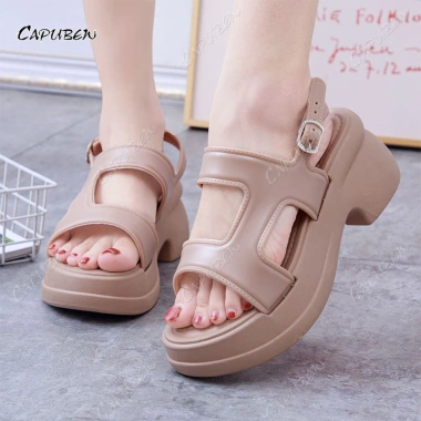 Dép Wedge CAPUBEW Roman Nữ Bãi Biển Thanh Lịch - Giá 104.000đ Giảm 30% 3