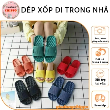 Dép xỏ EVA trong nhà và tắm, đế chống trượt, giá 39.000 VND, khuyến mãi
