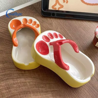 Dép xỏ ngón đáng yêu đa năng: Sốt cà chua, nước tương, salad, đĩa nhúng, bát ăn nhẹ, tấm gia vị - Giá 128.590 VND 3