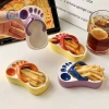 Dép xỏ ngón đáng yêu đa năng: Sốt cà chua, nước tương, salad, đĩa nhúng, bát ăn nhẹ, tấm gia vị - Giá 128.590 VND 6