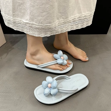 Dép xỏ ngón HaiLinda hoa mùa hè, thoải mái đi biển ngoài trời - Giá 57.000đ