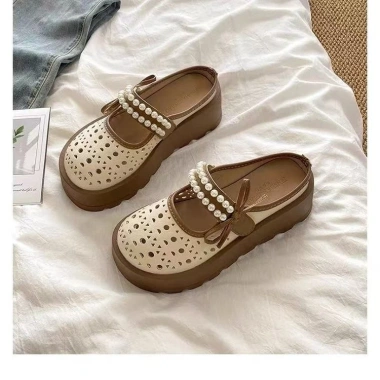 Dépp bệt 3-5cm mũi bọc cao su, gót trung PU - Siêu nhẹ, thoải mái, giá chỉ 379k 3