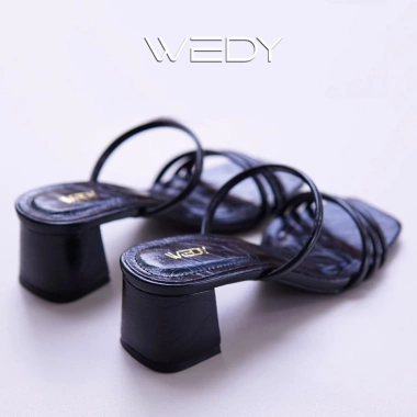 Dépp cao gót 5 phân nữ guốc mules công sở quai mảnh mũi vuông WD2.381 217.500 7