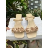 Dépp gót 3cm hai quai ngang êm chân, phối hoa da mờ thời trang Hottrend 109.000đ 3