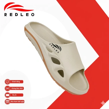 Dépp Nam REDLEO Breeze Slide Qoai Ngang - Êm Nhẹ, Chống Trơn Trượt, Kháng Mùi, Chuẩn Size RL50