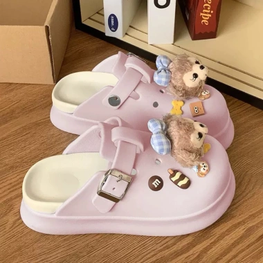 Dépp Sục Nữ Ngày Tết - Charm Sticker Gấu Bông Dễ Thương, Thời Trang, 219k 2