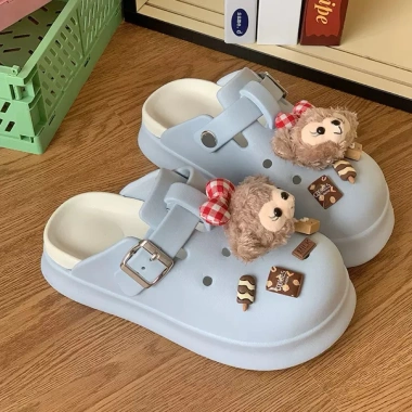 Dépp Sục Nữ Ngày Tết - Charm Sticker Gấu Bông Dễ Thương, Thời Trang, 219k 4