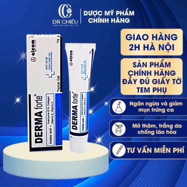 Derma Forte FREESHIP Kem giảm mụn thâm, mụn sưng đỏ 15g - Giá chỉ 128.000đ
