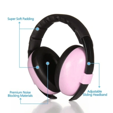 DESPITEGO Ear Muffs trẻ em – Đệm mềm điều chỉnh, chống ồn, nhẹ, an toàn, bảo vệ tai