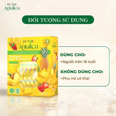 Detox Dứa Thơm Antalica 20 Gói – Bổ Glutathione, Vitamin C, Giá 55.000₫ 3
