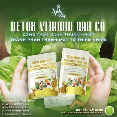 Detox Rau Củ & Trà Giảm Cân Vị Đào Đông Anh - Tặng 3 Quà, Giảm 20% chỉ 120k 3