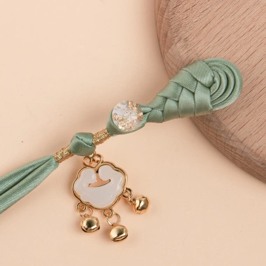 Di Sản Sườn Xám - Khóa Dệt Tay, Cuộn Dây Pipa Đuôi Dài, Bím Vải, Hanfu A611.11 2 Di Sản Sườn Xám - Khóa Dệt Tay, Cuộn Dây Pipa Đuôi Dài, Bím Vải, Hanfu A611.11 2