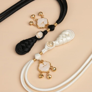 Di Sản Sườn Xám - Khóa Dệt Tay, Cuộn Dây Pipa Đuôi Dài, Bím Vải, Hanfu A611.11 6 Di Sản Sườn Xám - Khóa Dệt Tay, Cuộn Dây Pipa Đuôi Dài, Bím Vải, Hanfu A611.11 6