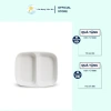 Dĩa 2 Ngăn Fataco C101 Nhựa Melamine Dày Dặn Màu Trắng - Dĩa Muối Tiêu, 15.000 VND