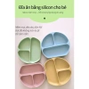 Đĩa ăn dặm 3 ngăn Silicon chống trượt - An toàn, tiện lợi, giá chỉ 49.000₫ 2
