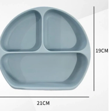 Đĩa ăn dặm 3 ngăn Silicon chống trượt - An toàn, tiện lợi, giá chỉ 49.000₫ 6