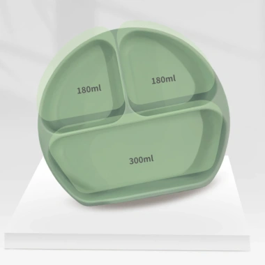 Đĩa ăn dặm 3 ngăn Silicon chống trượt - An toàn, tiện lợi, giá chỉ 49.000₫ 7