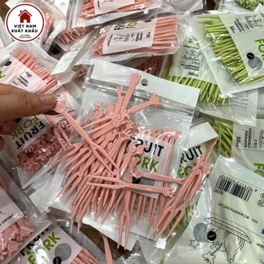 Dĩa Ăn Nhựa Hoa Quả Trái Cây Bánh Kẹo Tiện Gọn Bộ 50 - Giá Chỉ 25.000 VND 2