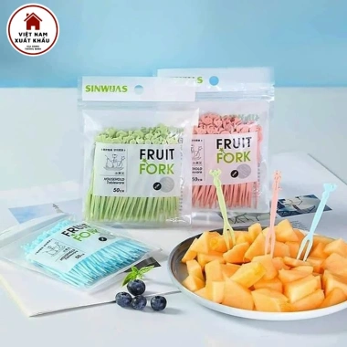 Dĩa Ăn Nhựa Hoa Quả Trái Cây Bánh Kẹo Tiện Gọn Bộ 50 - Giá Chỉ 25.000 VND 3