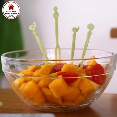 Dĩa Ăn Nhựa Hoa Quả Trái Cây Bánh Kẹo Tiện Gọn Bộ 50 - Giá Chỉ 25.000 VND 7
