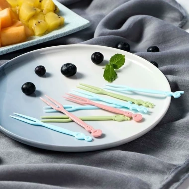 Dĩa Ăn Nhựa Hoa Quả Trái Cây Bánh Kẹo Tiện Gọn Bộ 50 - Giá Chỉ 25.000 VND 8
