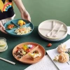 Đĩa ba lưới Tây cho salad & trái cây – Đĩa ăn kiêng, chia rơm lúa mì, giá 34.1k 8
