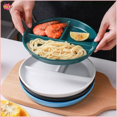 Đĩa Ba Lưới Tây - Salad Trái Cây, Chia Rơm Lúa Mì, Khay Đựng Thực Phẩm 35.500 VND