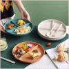 Đĩa Ba Lưới Tây - Salad Trái Cây, Chia Rơm Lúa Mì, Khay Đựng Thực Phẩm 35.500 VND 8