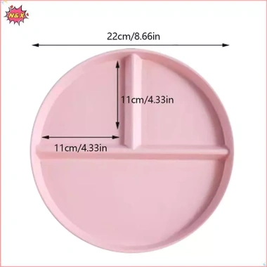 Đĩa Ba Lưới Tây - Salad Trái Cây, Chia Rơm Lúa Mì, Khay Đựng Thực Phẩm 35.500 VND