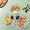 Đĩa Bánh Bao Trong Suốt B&N - Đĩa Giấm đa năng cho sushi, bữa sáng, trái cây khô, ăn nhẹ