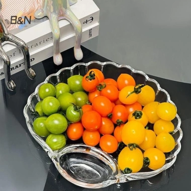 Đĩa Bánh Bao Trong Suốt B&N - Đĩa Giấm đa năng cho sushi, bữa sáng, trái cây khô, ăn nhẹ