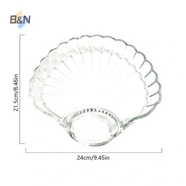 Đĩa Bánh Bao Trong Suốt B&N - Đĩa Giấm đa năng cho sushi, bữa sáng, trái cây khô, ăn nhẹ