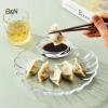 Đĩa Bánh Bao Trong Suốt B&N - Đĩa Giấm đa năng cho sushi, bữa sáng, trái cây khô, ăn nhẹ 6