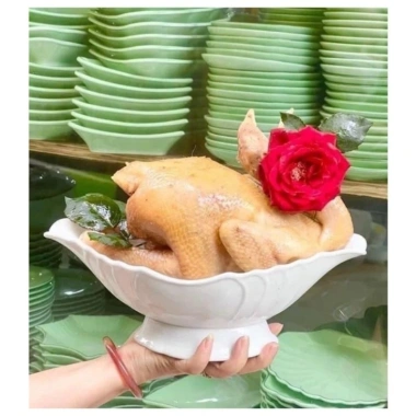 Đĩa bát gà nguyên con cúng lễ, tết, ngày rằm - Sang trọng, giá chỉ 45.000₫ 6
