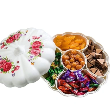Đĩa Bí Ngô Châu Âu - Kẹo Tết Nguyên Đán, Dưa Hạt Ăn Nhẹ, Hộp Lưới Nhựa 369k 4