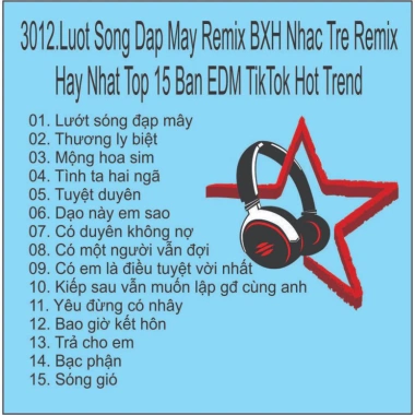 Đĩa CD 3.012 Luot Song Đập Mây Remix - BXH Nhạc Trẻ Top 15 EDM TikTok - 25.000₫