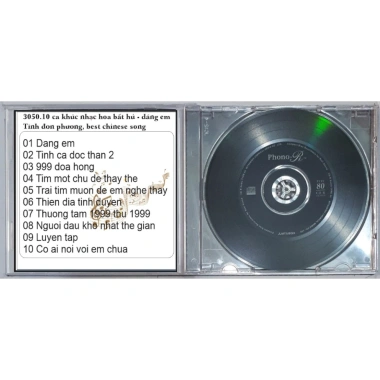 Đĩa CD 3.050 10 ca khúc Nhạc Hoa Bát Hú Đàng, Em Tình Đơn Phương, Best Chinese Song chất lượng cao 5 Đĩa CD 3.050 10 ca khúc Nhạc Hoa Bát Hú Đàng, Em Tình Đơn Phương, Best Chinese Song chất lượng cao 5