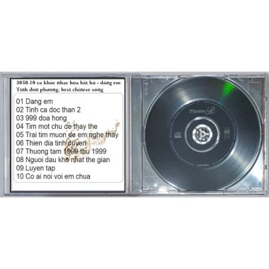Đĩa CD 3.050 10 ca khúc Nhạc Hoa Bát Hú Đàng, Em Tình Đơn Phương, Best Chinese Song chất lượng cao 9 Đĩa CD 3.050 10 ca khúc Nhạc Hoa Bát Hú Đàng, Em Tình Đơn Phương, Best Chinese Song chất lượng cao 9