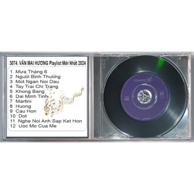 Đĩa CD 3.074 Van Mai Hương Playlist Mới Nhất 2.024 - Chất Lượng Cao, Giá 25.000₫