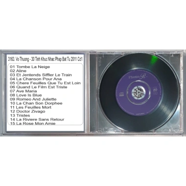 Đĩa CD 3.163 Vo Thuong 30 Tinh Khúc Nhạc Pháp Bát Tú 2.011 CD1 - Giá 25.000 VND 9 Đĩa CD 3.163 Vo Thuong 30 Tinh Khúc Nhạc Pháp Bát Tú 2.011 CD1 - Giá 25.000 VND 9