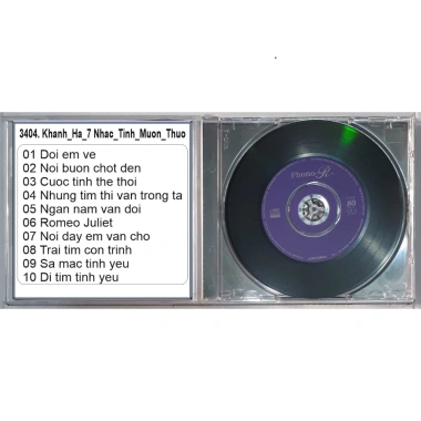 Đĩa CD 3.404 Khanh Ha 7 Nhạc Tình Muộn Thư Chất lượng cao Giá 28.000 VND 5
