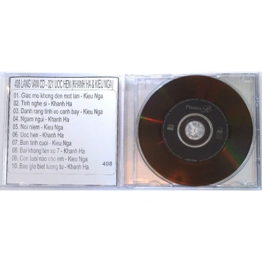 Đĩa CD 408 Lang Van 021 - Ước hẹn Khánh Hà & Kiều Nga, giảm còn 25.000₫