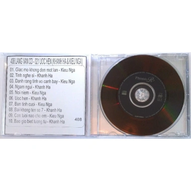 Đĩa CD 408 Lang Van 021 - Ước hẹn Khánh Hà & Kiều Nga, giảm còn 25.000₫