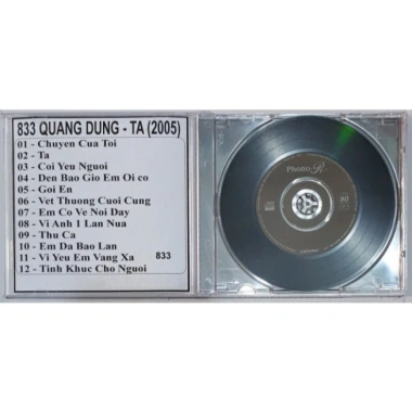 Đĩa CD 833 Quang Dung TA 2.005 - Chất lượng cao, Giá chỉ 25.000₫, Giảm mạnh