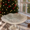 Đĩa Chân Bồng Thủy Tinh Vân Lưới 24/29cm CRISTA HOME 5 màu - Giá chỉ 375.000đ 5