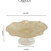 Đĩa Chân Bồng Thủy Tinh Vân Lưới 24/29cm CRISTA HOME 5 màu - Giá chỉ 375.000đ 8
