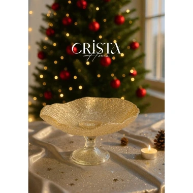 Đĩa chân bông vân lưới 24cm Crista Home cao cấp - Giá ưu đãi 375.000đ