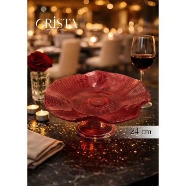 Đĩa chân bông vân lưới 24cm Crista Home cao cấp - Giá ưu đãi 375.000đ